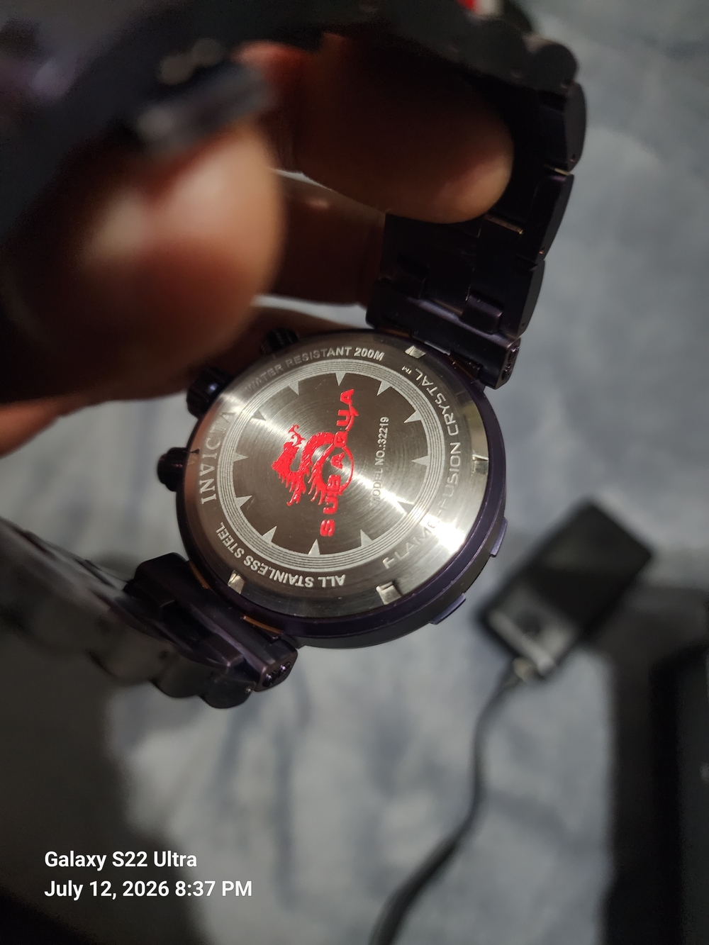 Invicta SubAqua Purple Dial Chronograph Watch - Picture 3 of 3